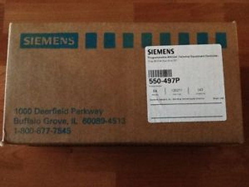 Siemens 550-497P Program. BACnet Dual Duct TEC