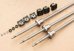 3 new anti backlash RM1605-300/800/1150mm ballscrews + 3 sets FK/FF12?A)