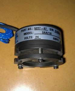 STROMAG BRAKE Part#5227-07 Model#SAA216 Volts:24 Amps:.60 NEW