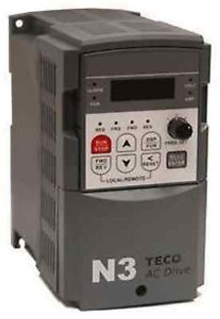 TECO WESTINGHOUSE MOTOR AC VFD DRIVE N3-401-C 1HP/2.3A 460V 3PHASE IN 460V OUT