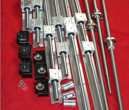 SBR16 SBR20 linear slide rail set+3 ballscrew RM1605-350/950/1150mm+BK/BF12 CNC