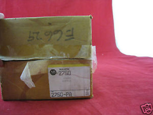 ALLEN-BRADLEY 2750-PA POWER SUPPLY NEW IN BOX