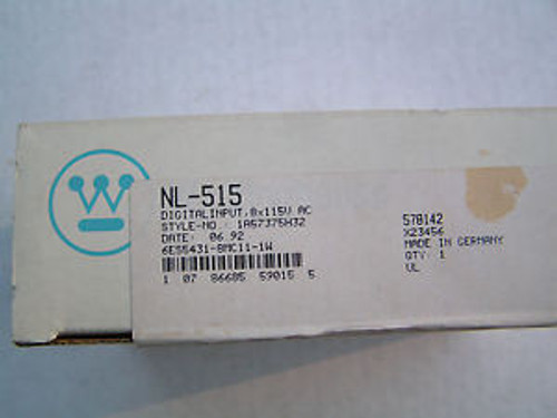 Westinghouse NL-515 #6ES5431-8MC11-1W Digital Input 1A57375H32 NEW!!! Sealed Box