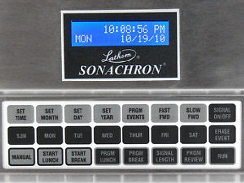 Sonachron Programmable Signal Control-Program Timer for Break Bell or Buzzer-DWA