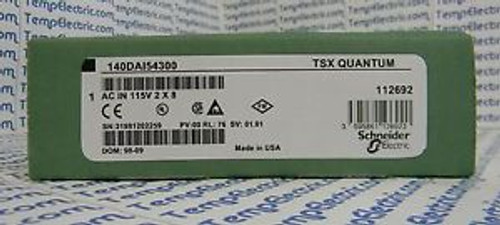 140DAI54300 MODICON 140-DAI-543-00 Quantum AC IN 116V 2X8 NEW SEALED BOX