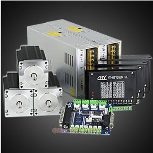 CNC Kit 3 Axis 0.2-5A TB6600HG Stepper Driver 3 Nm 425oz-in Nema23 36V10A Power