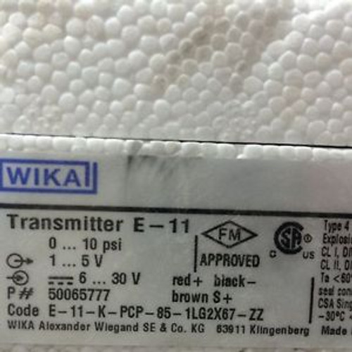 Wika E-11 0-10 1-5V transmitter