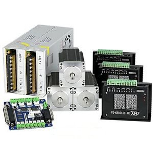 3 Nm Nema23 Stepper Motor CNC Kit 3 Axis TB6600HG Stepper Driver 5A(Peak) 45VDC