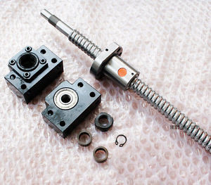 3 new ballscrews RM2005-350/550/1050mm+3 BK/BF15+12 pcs ER20 collets+ drag chain