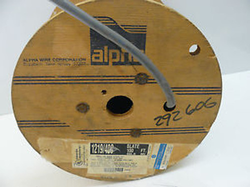 NEW ALPHA WIRE CORPORATION 1219/400 COMMUNICATIONS CABLE SLATE 100 FT 24 AWG