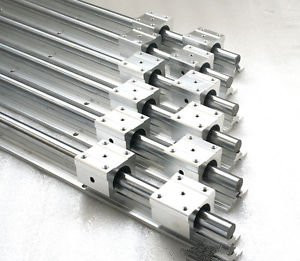 6pcs SBR20-500/825/1250mm fully supported linear rail shaft rod+12pcs SBR20UU