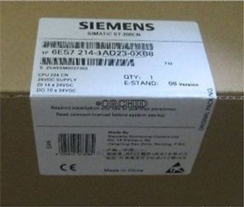 SIEMENS 1PC PLC MODULE 6ES7214-1AD23-0XB8=6ES7214-1AD23-0XB0 AUTOMATION SYSTEM