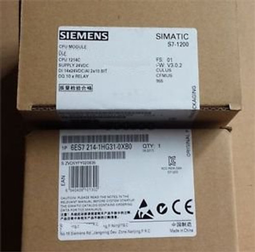 SIEMENS PLC CPU UNIT 6ES7 214-1HG31-0XB0 6ES7214-1HG31-0XB0 NEW IN BOX