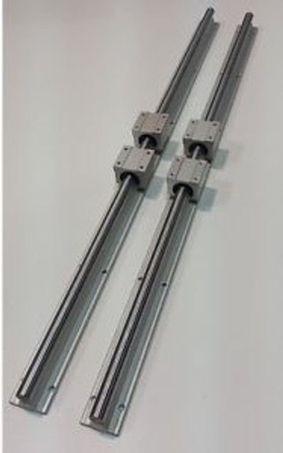 Linear Guide Rail 59 x 2 Block Bearings x 4 CNC Router Mill Plasma Laser Lathe