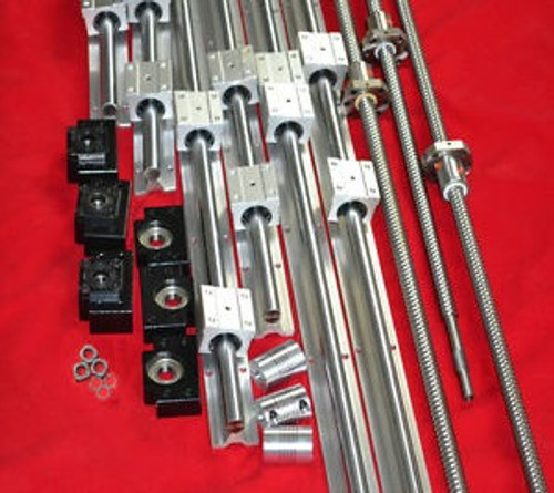 3 linear rail SBR16 sets+3 ballscrew ball screws RM1605+3 BK/BF12 +3 coupler CNC