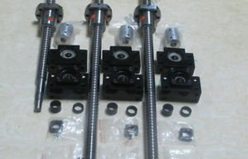 NEW 3 ballscrews RM1605 with nuts +3set BK/BF12 + couplers