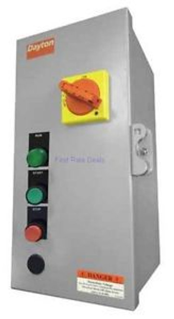 Dayton 6PXJ3 Combo Starter IEC 11-16A NEMA 1 16 Amp 3 pole Phase Combination 16A