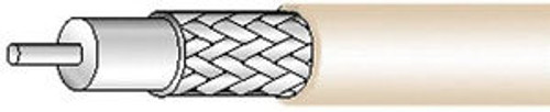 WEST PENN WIRE 25815, Coaxial Cable, RG59/U, 20AWG, 500, Bare Copper Braid/GU4/