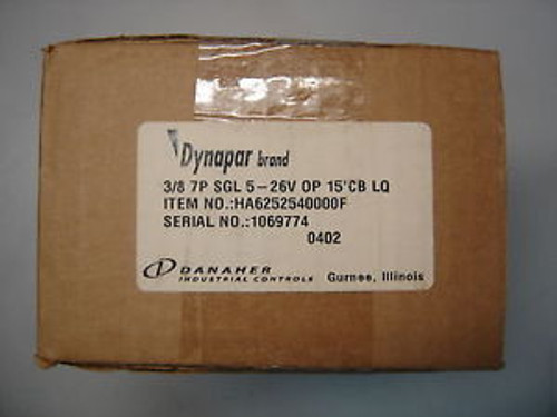 DANAHER | DYNAPAR HA6252540000F ENCODER 3/8 7P SGL 5-26V OP 15CB LQ 1069774 New