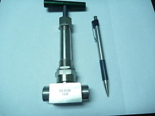 Nupro / Swagelok SS-8UW-TSW, 1/2 Tube Socket Weld Bellows Valve