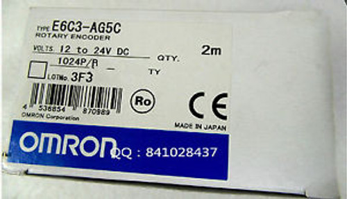 NEW IN BOX OMRON PLC E6C3-AG5C 1024P/R ROTARY ENCODER