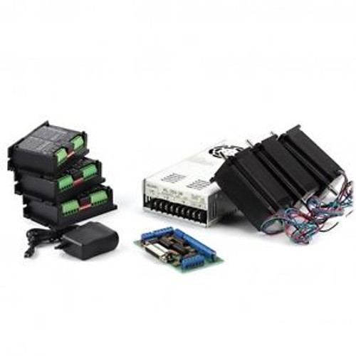 3-Axis NEMA23 CNC Kit:  381 oz-in Stepper Motor, 36VDC, 9.7A power supply