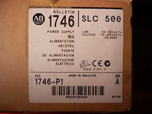 ALLEN BRADLEY 1746-P1 SERIES A SLC 500 POWER SUPPLY MODULE 1746P1 PLC NEW