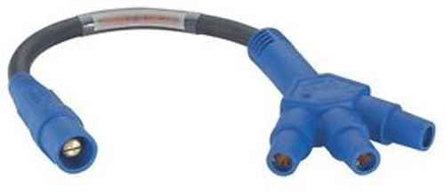 LEVITON 16A33-B Single Pole Cam Adapter Cable,Blue G8463472