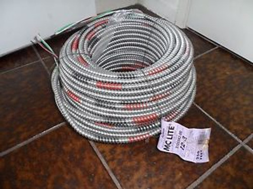 12-3 MC CABLE 250 FEET NEW MC LITE ELECTRICAL CABLE 600V BY KFC