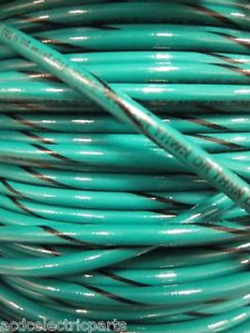 THHN 10 AWG GAUGE GREEN/BLACK STRIPE STRANDED  WIRE 500