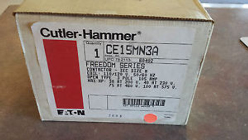 CE15MN3A Cutler Hammer Contactor w/120V coil New Pipestone Electric