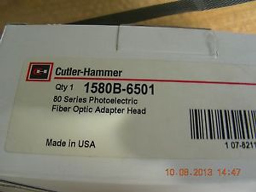 Cutler Hammer  80 Series Photoelectric Fiber Optic Adapter Head  1580B-6501