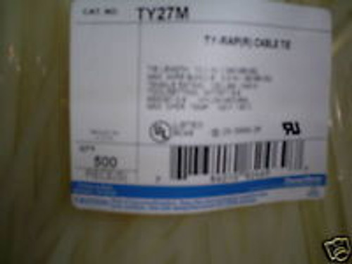 T & B Ty-Rap TY-27M 13.4 nylon cable ties, new in bag