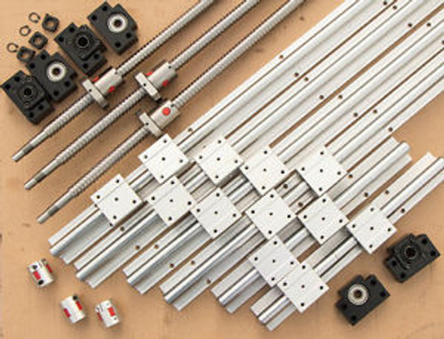 6pcs rails 400/900/1700mm+3ballscrews RM2005-1700/900/400mm+3 BK/BF15+3coupler