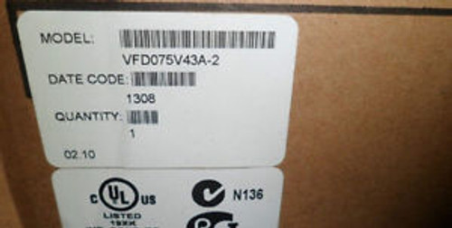 VFD075V43A-2 Delta 7.5kw 10HP 3ph 380V 600Hz VFD inverter for CNC engraving new
