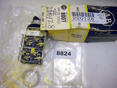 (8824) Allen Bradley Selector Switch 800T-J2H 3 Pos Maintained