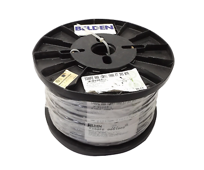 Belden 5300Fe 0081000 18/2 Shielded Pvc Cable 1000Ft 18Awg 300V New