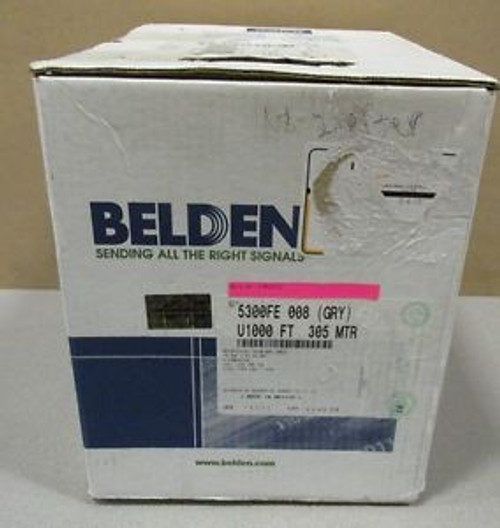 Belden 5300FE 0081000 18/2 Shielded PVC Cable 1000ft 18AWG 300V NEW