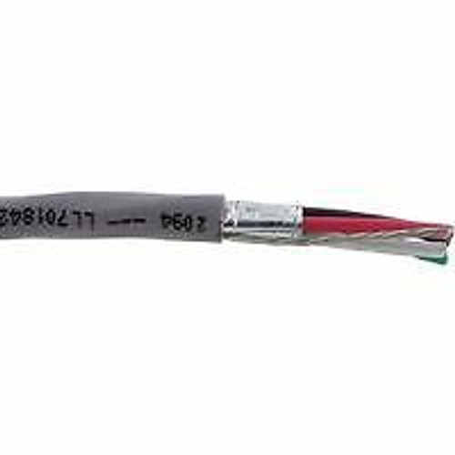 ALPHA WIRE 2414C SL005 SHLD MULTICOND CABLE, 4COND, 20AWG, 100FT, 300V