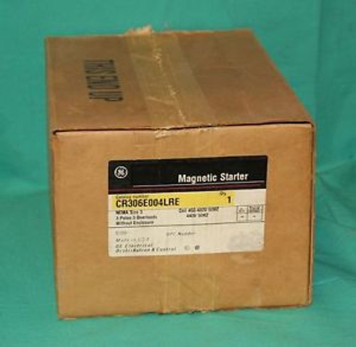 GE Magnetic Starter CR306E004LRE Starter Contactor size 3 480v coil CR306E004