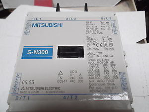 MITSUBISHI MOTOR CONTROLER MODEL SN300  STARTER/ CONTACTOR # BH802Y916H04