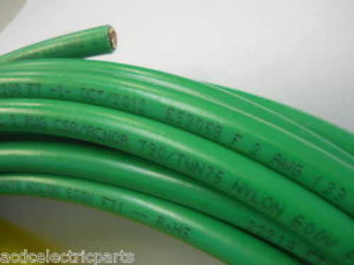 THHN THWN-2 # 2 AWG GAUGE STRANDED COPPER WIRE 100 GREEN BUILDING WIRE