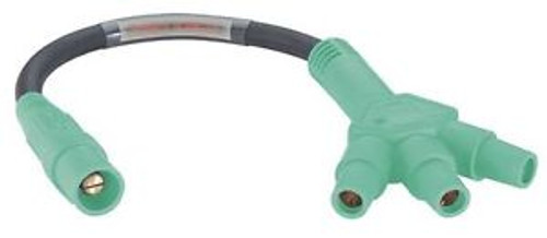 LEVITON 16A33-G Single Pole Cam Adapter Cable,Green G7950817