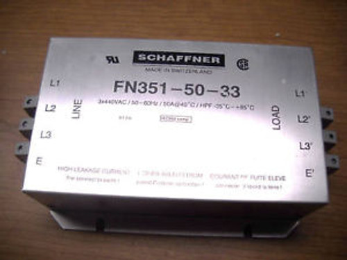 SCHAFFNER FN351-50-33 3-Phase Hi-Power Filter FN3515033