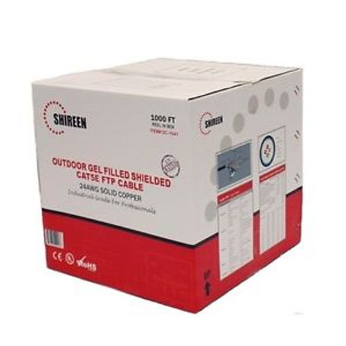 DC-1041 Outdoor Cat5e Cable Shielded Gel Filled 1000FT Shireen DC1041