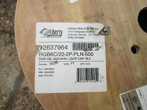 Liberty RGB6C/22-2P-PLN-500 spool of wire - 500 feet