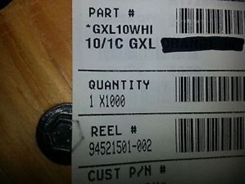 GXL Cable 10AWG / 1 Conductor White 1000ft reel