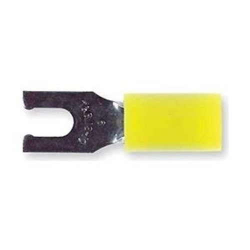 Fork Terminal, Yellow, 12 to 10 AWG, PK50