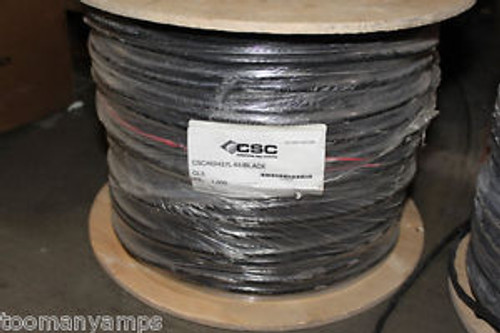 1000FT CSC 14CCSRG11X4/C6000 CL3 RG-11 BLACK CATV COAXIAL CABLE