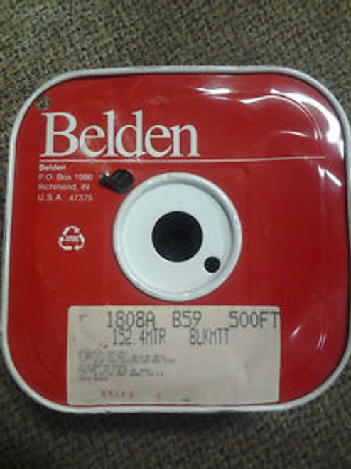 Belden SVHS 1808A B59 152.4MTR BLKMTT (500 ft) SVHS